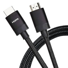 Maplin HDMI to HDMI V2.1 8K Ultra HD 60fps Braided Cable with Ethernet - Black