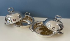 Pair of Antique Paul Storr Solid Silver Entree Dishes 1792 Georgian