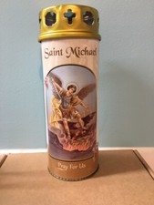 St Michael Pillar Candle with