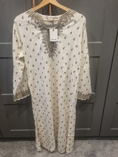 Sapphire Embroidered Cotton