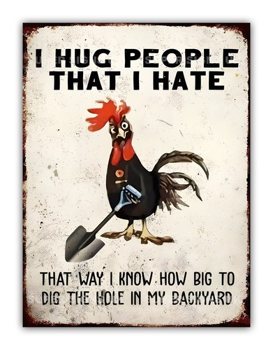 Funny chicken hug people - chicken, i