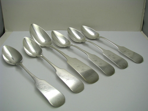 Coin silver spoons - silver, 1
