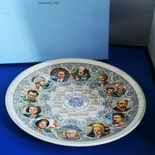 Wedgewood Calendar Millennium Plate 2000 Art & Music Complete with Original Box