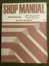 Honda Shop Manual, Civic Coupe