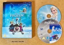 DISNEY PIXAR'S FROZEN   (UK) 3D + BLU RAY LENTICULAR STEELBOOK (SEE DESCRIPTION)