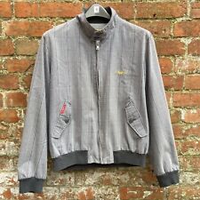 Vintage Nickelson Harrington Bomber Jacket Men’s Medium Grey Check Casuals 90s