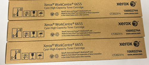 Genuine xerox 106r02744 cyan - 106r02744,
