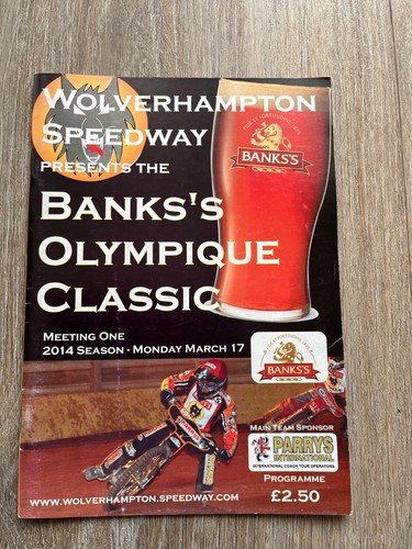 Wolves speedway programme 17th - programme,