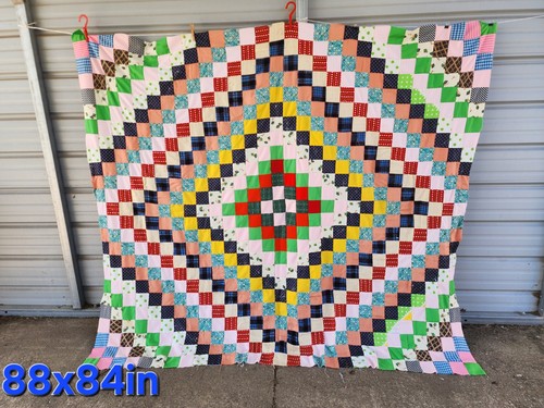 Vintage amish made - vintage, quilt