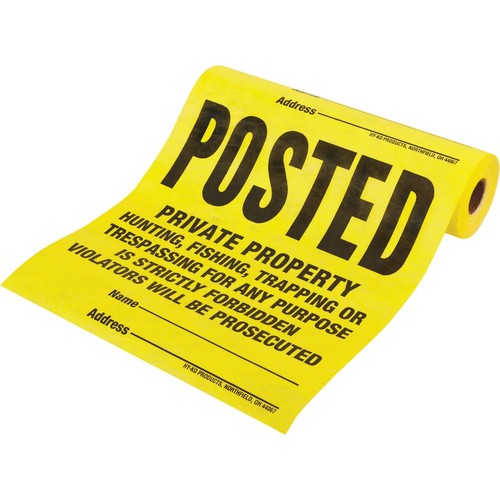 Tyvek sign posted legal - hy-ko,