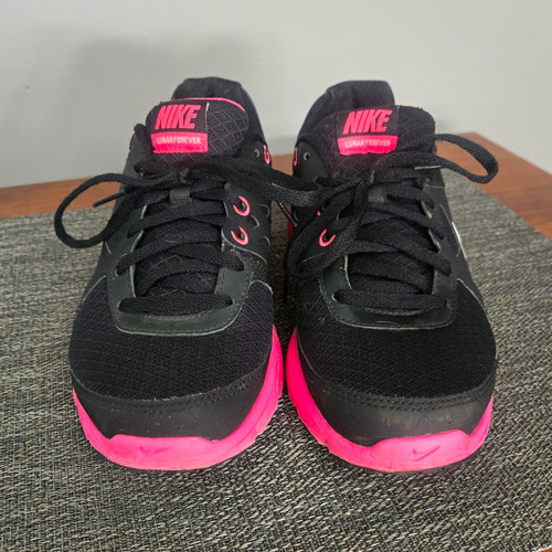 Nike black pink lace - nike, lace-up
