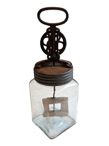 Hand operated butter - butter, churn