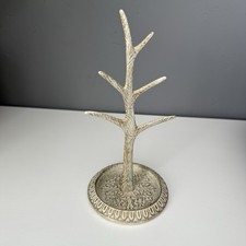 Laura Ashley Jewellery Ring Tree Metal Stand Cream Bracelet Gold