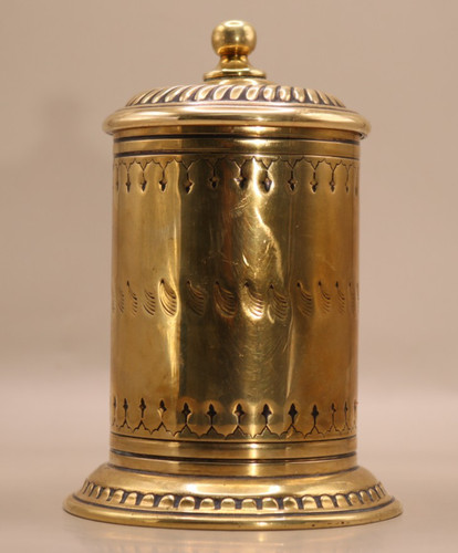 Antique brass tobacco - w.t&s,