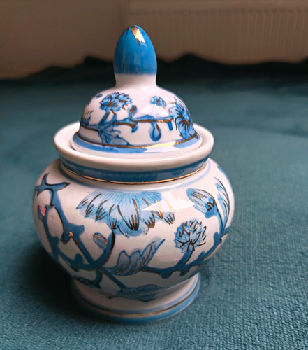 Antique vintage blue - &, white