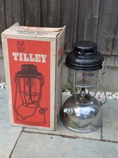 Vintage Tilley Storm Lamp X246b Chrome Pressure Tank + Original Box