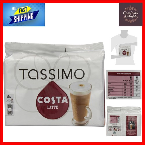 Costa latte discs organic - latte, 8-t-discs: