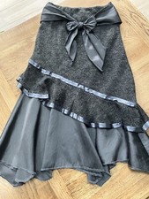 Lagenlook Knitted And Satin Grey Skirt Crea style