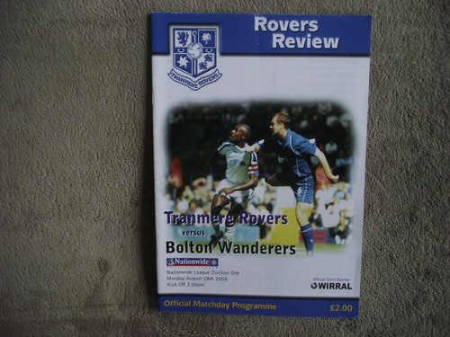 2000 tranmere rovers v - rovers,