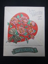 Vintage 1930's Valentine Greetings Card C42