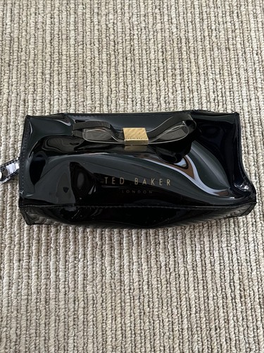 Ted baker black pvc - cream, bow