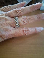 Ladies Floral Band Ring By