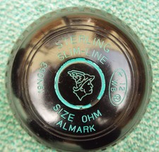 A SINGLE  ALMARK STERLING SLIM-LINE BOWL. SIZE 0HM, DATE STAMPED 12.