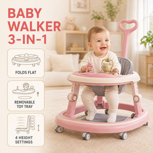 Foldable baby walker - foldable,