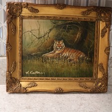 Oil Painting on Canvas "Tiger