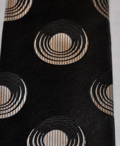 Duchamp black white silk - , tie