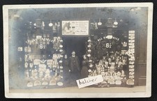 c1920 Oldham Area Hill’s 6 1/2d Bazaar Shop Front & Staff RP Postcard