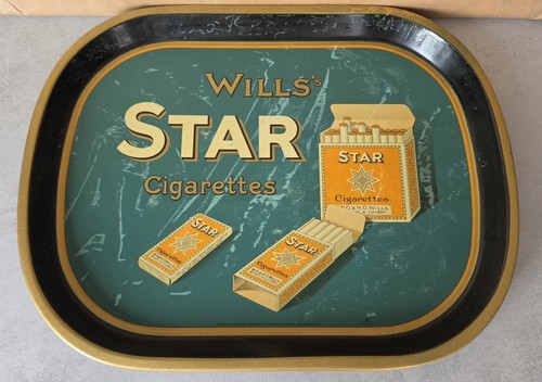 Wills star cigarettes tray - wills's,