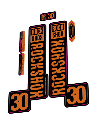 Rockshox fork decal kit - 30,