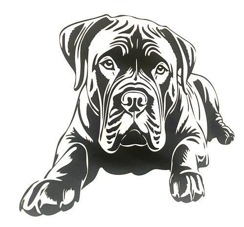 Cane corso dog - 1x, vinyl