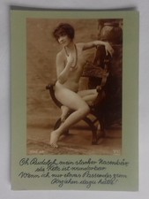 Postcard: Comic, Rudolph, The Necklace is Charming {Vintage Erotic Nude}(251220)