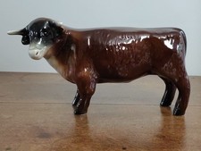 Vintage Ceramic Bull Figurine