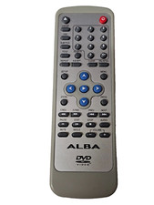 GENUINE Alba DVD Remote Control JX8006F SM71 Silver FULLY TESTED WORKING F/P&P