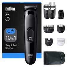Braun All-in-One Series 3, 10in1 Grooming Kit, Black AIO3560