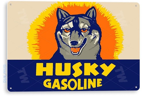 Husky gasoline gas oil - oil, sign