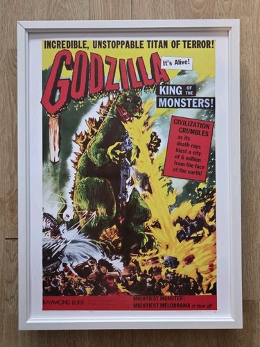Godzilla framed movie - framed,