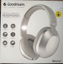 Goodmans Bluetooth Headphones - Silver-Brand New