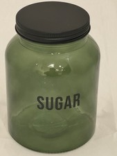 Candlelight Green Glass Sugar