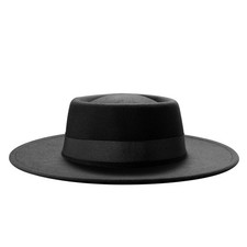 Women Ladies Elegant Bow Fedora Wide Brim Felt Panama Retro Travel Derby Top Hat