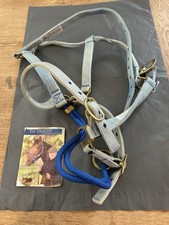 Monty Robert’s Dually Schooling Halter Size Large Blue Never Been Used