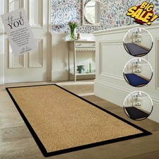 Non Slip Rubber Backed Door Mat Indoor Outdoor Hallway Runner Rug Washable Rugs