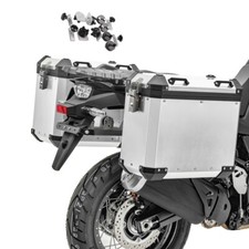 Aluminium panniers set for - aluminium,