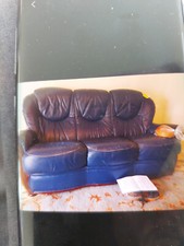 sofa used 3 Seater in Blue Good Condition 80Cm x 180CM    ( not Sofa Bed )