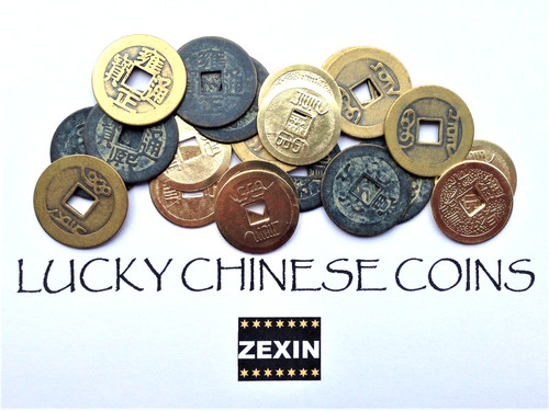Lucky chinese coins for wealth - lucky,