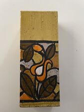 Bitossi ‘Art Nouveau’ Pattern Slab Vase. Fabulous MCM Piece.