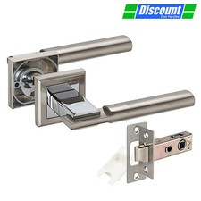 Door Handles on Square Rose